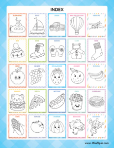 25 Coloring Pages for Kids - Free Printable