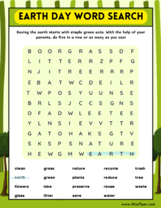 Happy Earth Day Activity Book for Kids - Free Printables