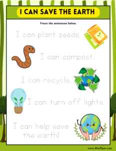 Happy Earth Day Activity Book for Kids - Free Printables