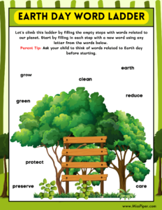 Happy Earth Day Activity Book for Kids - Free Printables