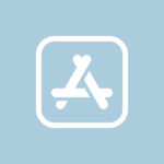 Free Blue and Grey Style Aesthetic App Icons 