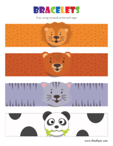 24 Free Printable Bracelets for kids