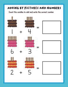Addition 16 - Free Printable worksheets