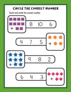 Addition 18 - Free Printable worksheets