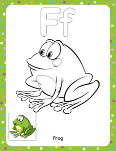 Alphabet Coloring pages - Free Printable worksheet for Alphabet F