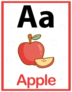 Alphabet Identification Worksheets - Free Printables - A for Apple