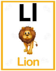 Alphabet Identification Worksheets - Free Printables - L for Lion