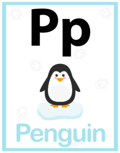 Alphabet Identification Worksheets - Free Printables - P for Penguin