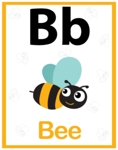 Alphabet Identification Worksheets - Free Printables - B for Bee