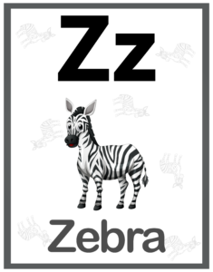 Alphabet Identification Worksheets - Free Printables - Z for Zebra