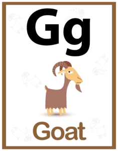 Alphabet Identification Worksheets - Free Printables - G for Goat