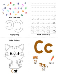 Alphabet Minibooks Worksheets - Free Printables for alphabet C
