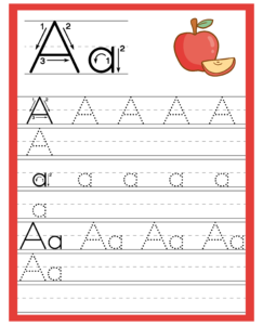 Alphabet Trace and Write Worksheets - Free Printables for Alphabet A