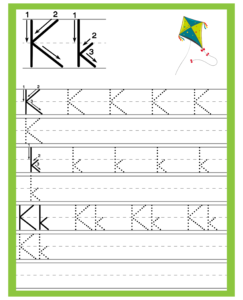 Alphabet Trace and Write Worksheets - Free Printables for Alphabet K