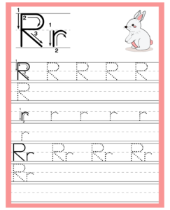 Alphabet Trace and Write Worksheets - Free Printables for Alphabet R