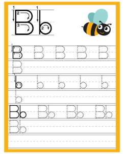 Alphabet Trace and Write Worksheets - Free Printables for Alphabet B