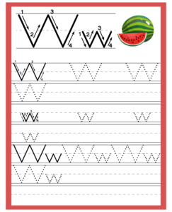 Alphabet Trace and Write Worksheets - Free Printables for Alphabet W