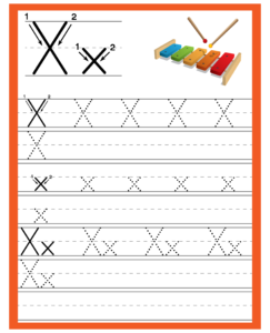 Alphabet Trace and Write Worksheets - Free Printables for Alphabet X