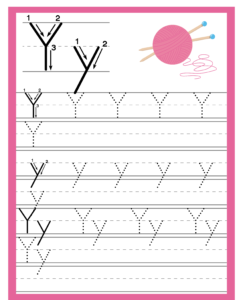 Alphabet Trace and Write Worksheets - Free Printables for Alphabet Y