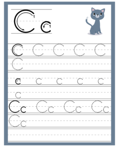 Alphabet Trace and Write Worksheets - Free Printables for Alphabet C