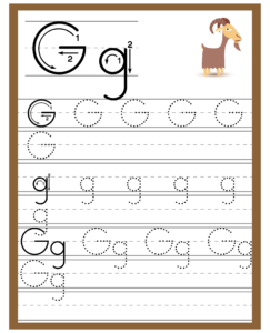 Alphabet Trace and Write Worksheets - Free Printables for Alphabet G