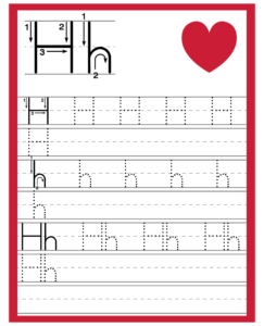 Alphabet Trace and Write Worksheets - Free Printables for Alphabet H