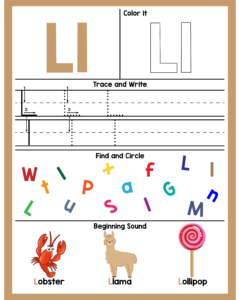 Alphabet L Worksheets - Free Printables -12