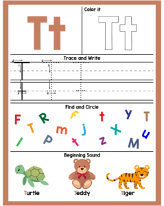 Alphabet T Worksheets - Free Printables -20