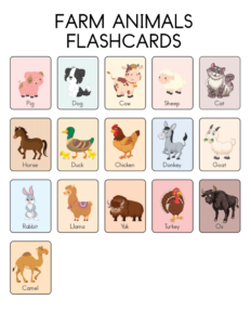 Animal Flashcards - Free Printable worksheets for kids 02