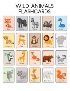 Animal Flashcards - Free Printable worksheets for kids 07