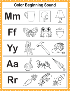 Beginning Sounds Worksheets (13) Free Printable