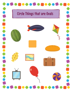 Circle the Shape-26 - free printable worksheets