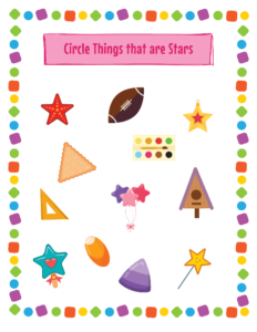 Circle the Shape-37 - free printable worksheets