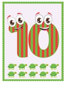 Classroom Numbers_ 10 - Free Printable worksheets for kids