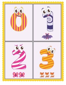 Classroom Numbers_flashcards 1- Free Printable worksheets for kids