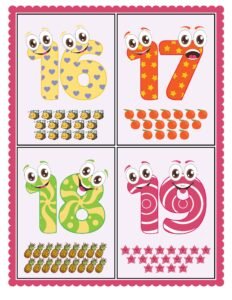 Classroom Numbers_flashcards 5- Free Printable worksheets for kids