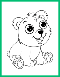 Color Cute Animals-2 - free printable worksheets