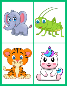 Color Cute Animals-25 - free printable worksheets