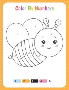 Color by Numbers 06 - Free Printable worksheets