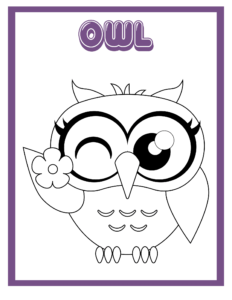 Coloring for Fun-09 owl