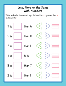 Comparing-11 - Free Printable worksheets