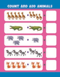 Count and Add 09- Free Printable worksheets