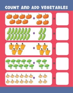 Count and Add 21- Free Printable worksheets