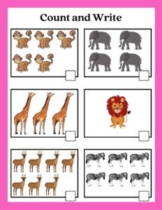 Count and Write_Page_04- Free Printable worksheets