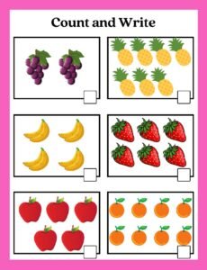 Count and Write_Page_07- Free Printable worksheets