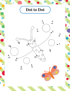 Dot to Dot Worksheets - Free Printables (19) butterfly 