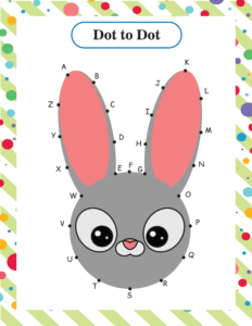 Dot to Dot Worksheets - Free Printables (2) rabbit