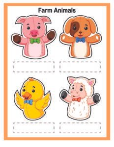 Finger Puppets-03- Free Printable worksheets for kids