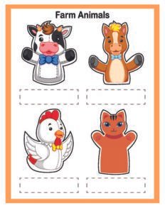 Finger Puppets-04- Free Printable worksheets for kids