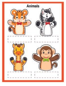 Finger Puppets-05- Free Printable worksheets for kids